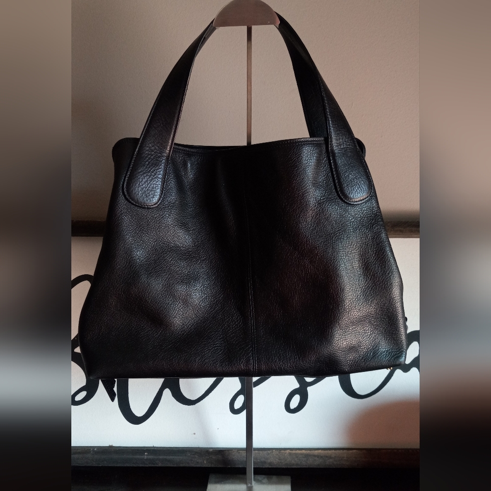 Fossil Black Leather Maya Satchel Purse